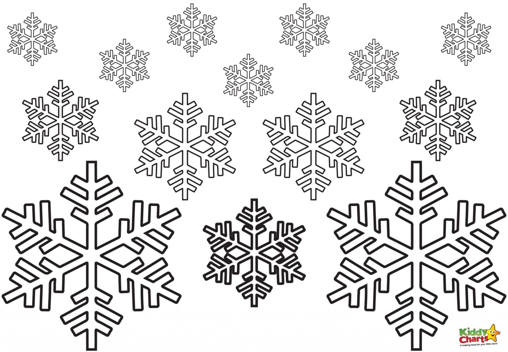 Snowflake coloring pages