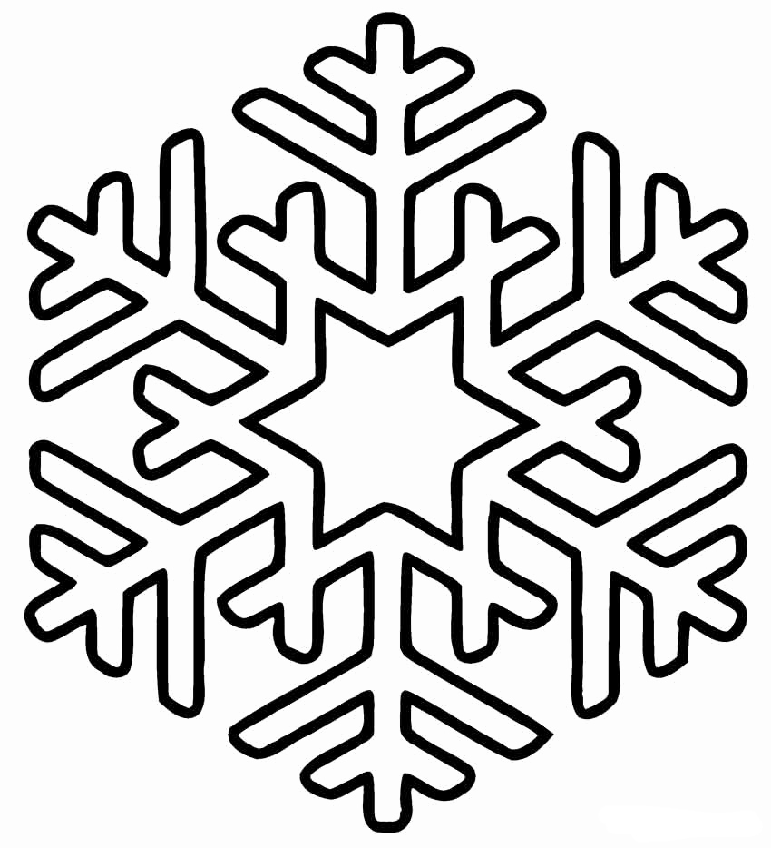 Free printable snowflake coloring pages for kids