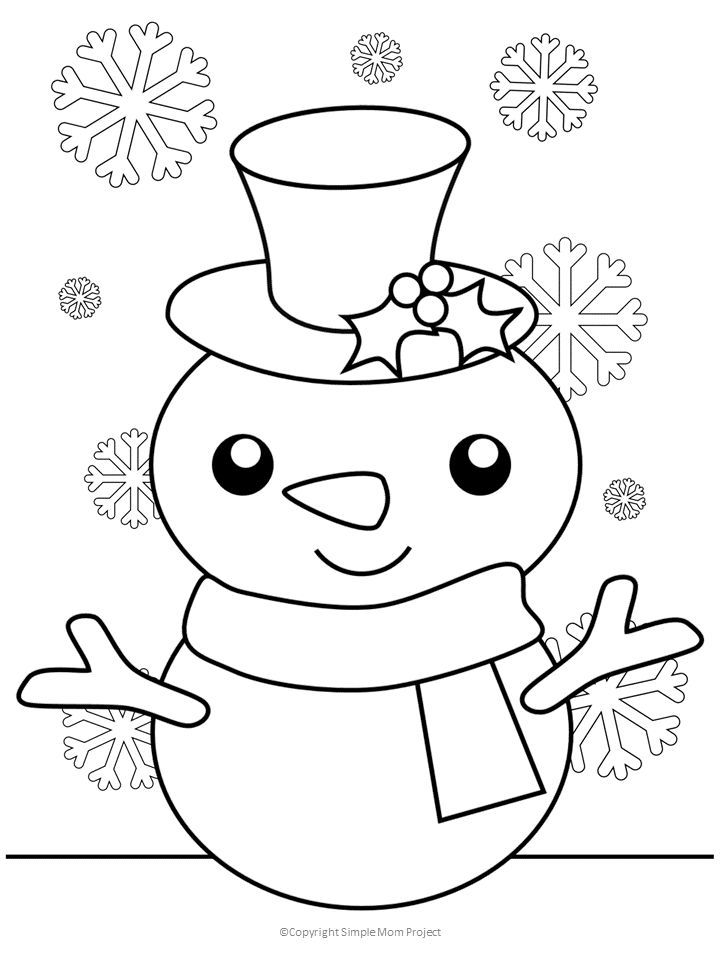 Free printable large snowflake templates snowman coloring pages christmas coloring sheets christmas coloring sheets for kids