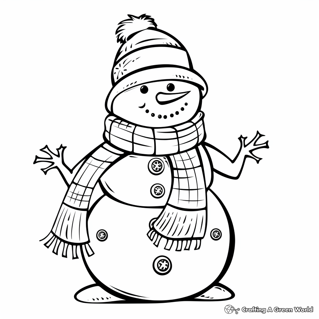 Snowman coloring pages