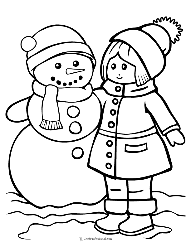 Free snowman coloring pages printable winter fun for kids and adults