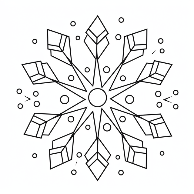 Snowman coloring page with snowflakes on it outline sketch drawing vector lake drawing wing drawing snow drawing png and vector with transparent background for free download