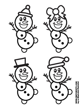 Snowman coloring page by festive fetti tpt