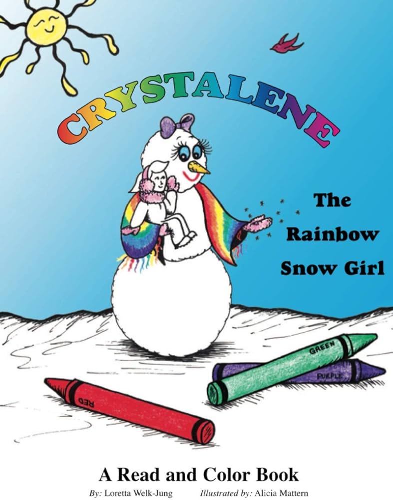 Crystalene the rainbow snow girl read and color welk