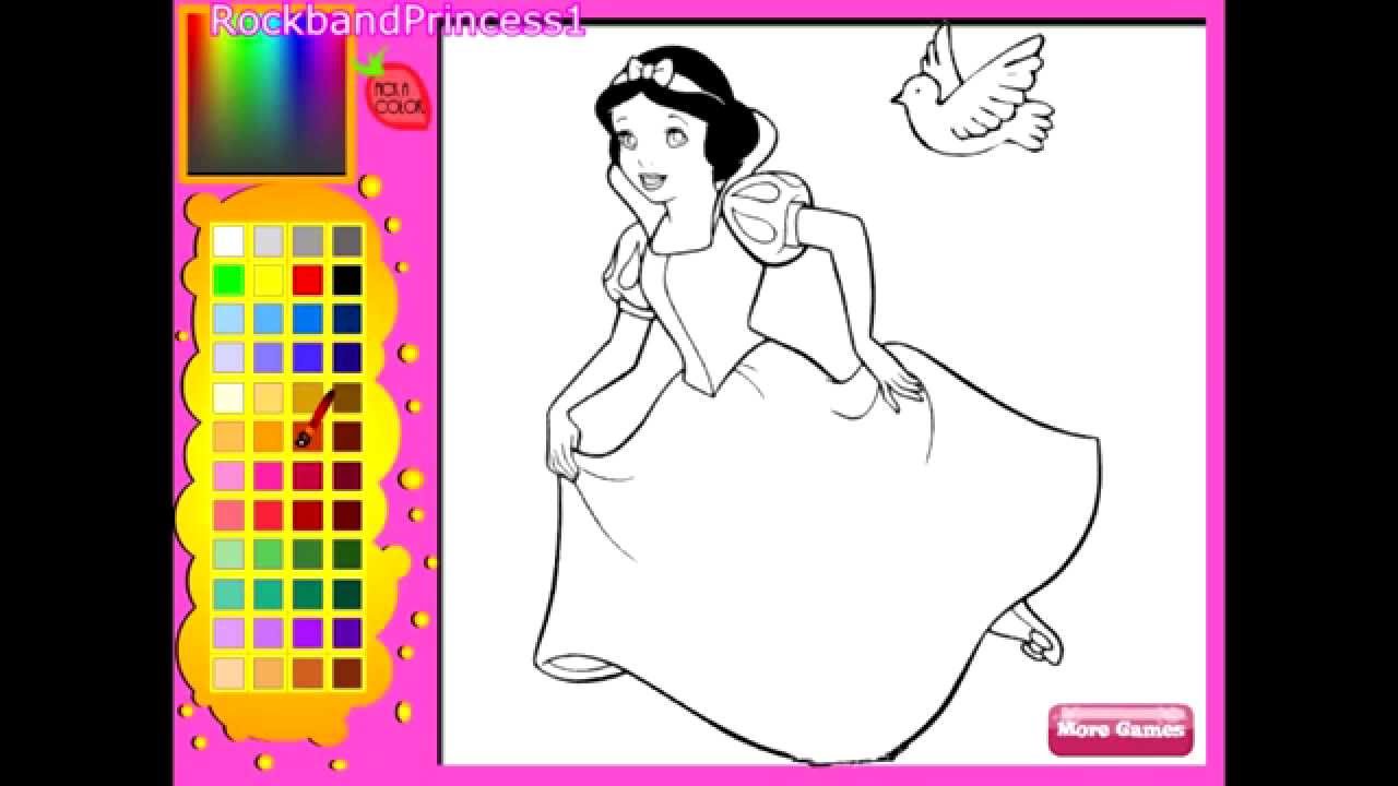 Disney princess snow white coloring pages