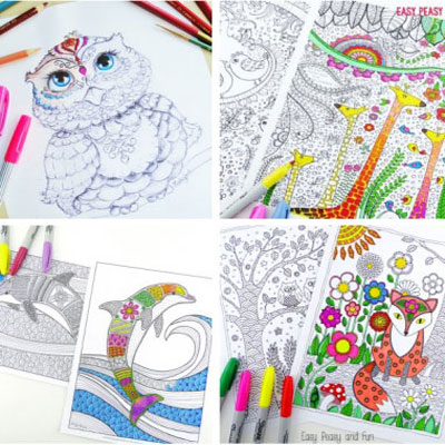 Free adult coloring book pages