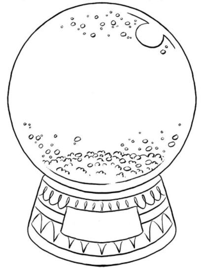 Create your own snow globe coloring page snow globe crafts globe crafts christmas art