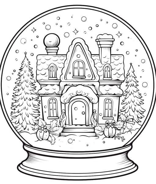 Free printable christmas coloring pages list