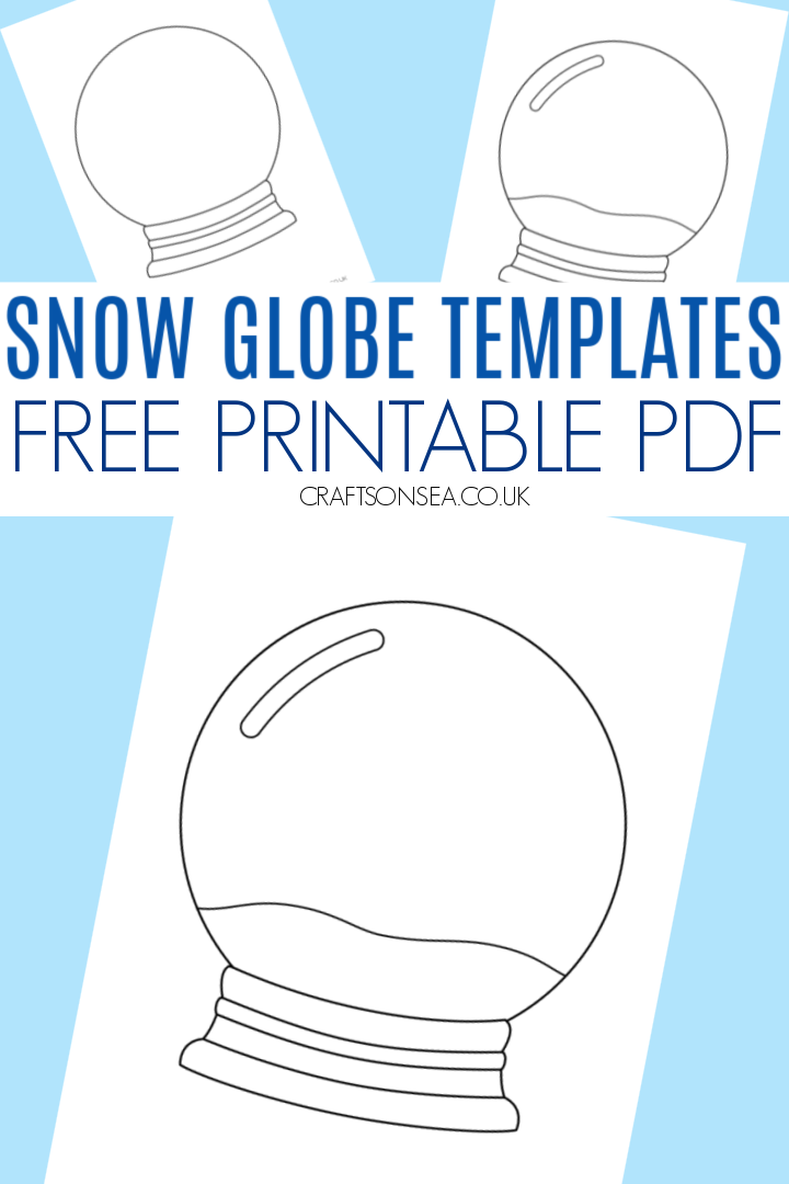 Free snow globe template printable pdf