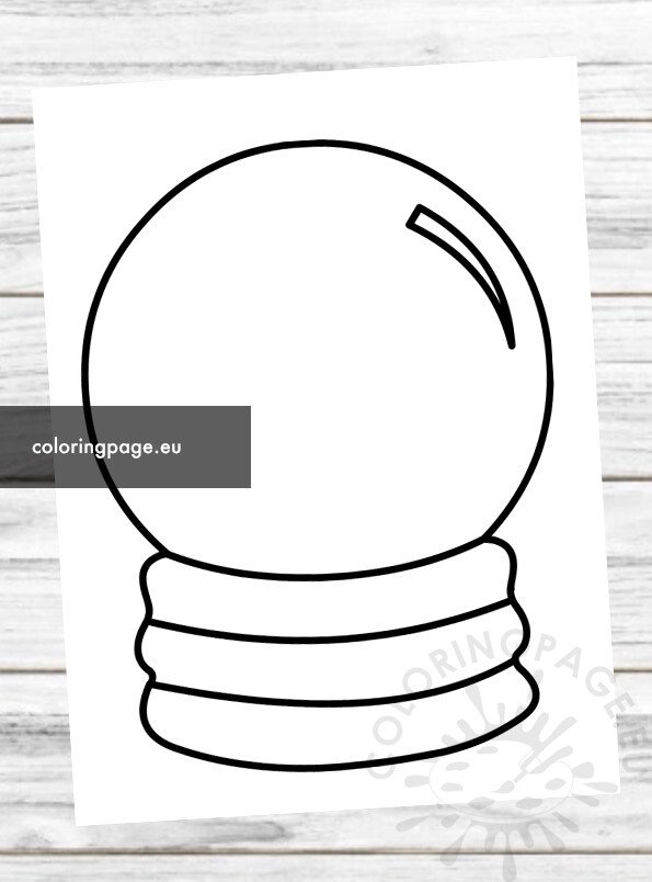 Snow globe coloring page coloring page