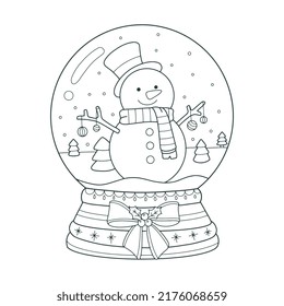 Outline christmas snow globe images stock photos d objects vectors
