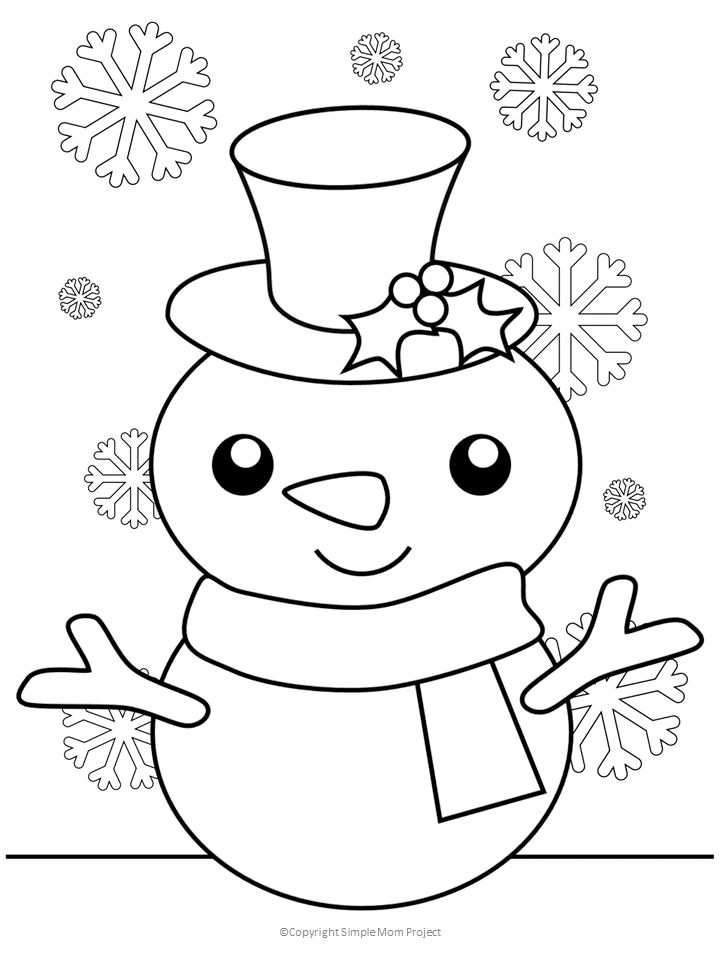 Free printable large snowflake templates snowman coloring pages christmas coloring sheets christmas coloring sheets for kids