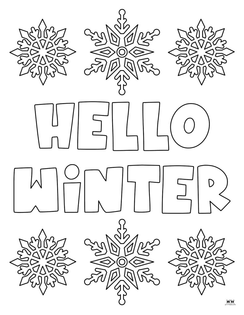 Snowflake coloring pages