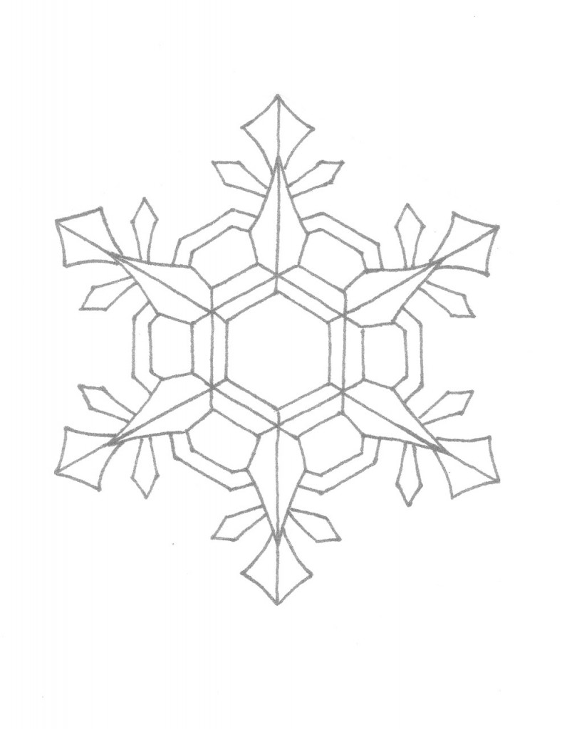 Free printable snowflake coloring pages for kids