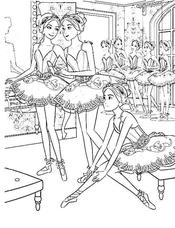 Ballerina coloring pages printable for free download