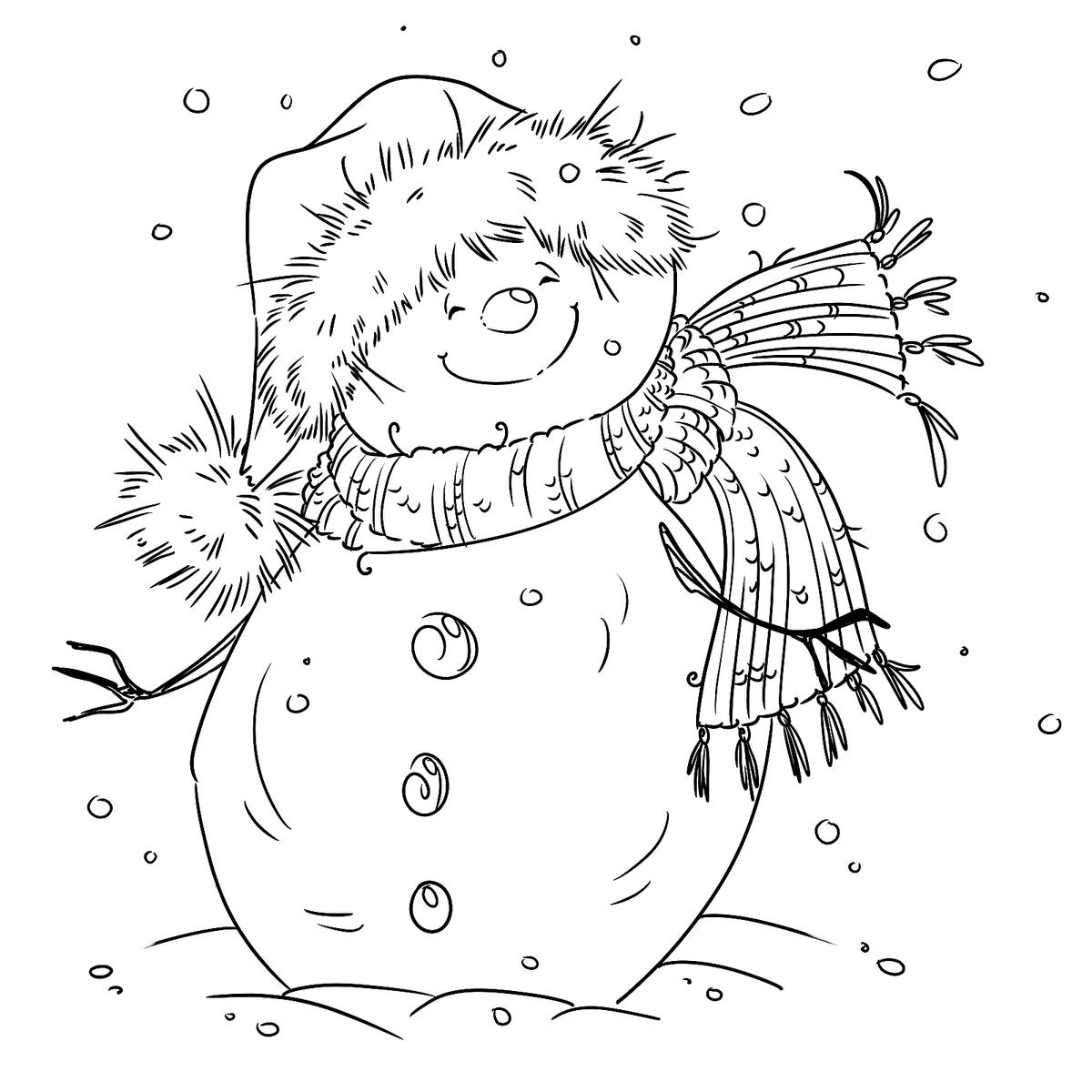 Snowman coloring pages printable coloring pages of snowmen for kids printables mom