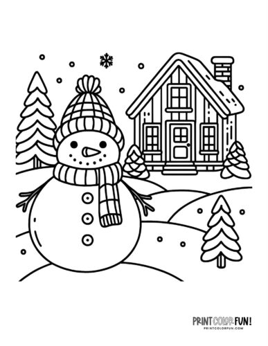 Cool snowman coloring pages plus snowman word search mazes to chill out with at