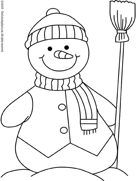 Snowman coloring page audio stories for kids free coloring pages colouring printables