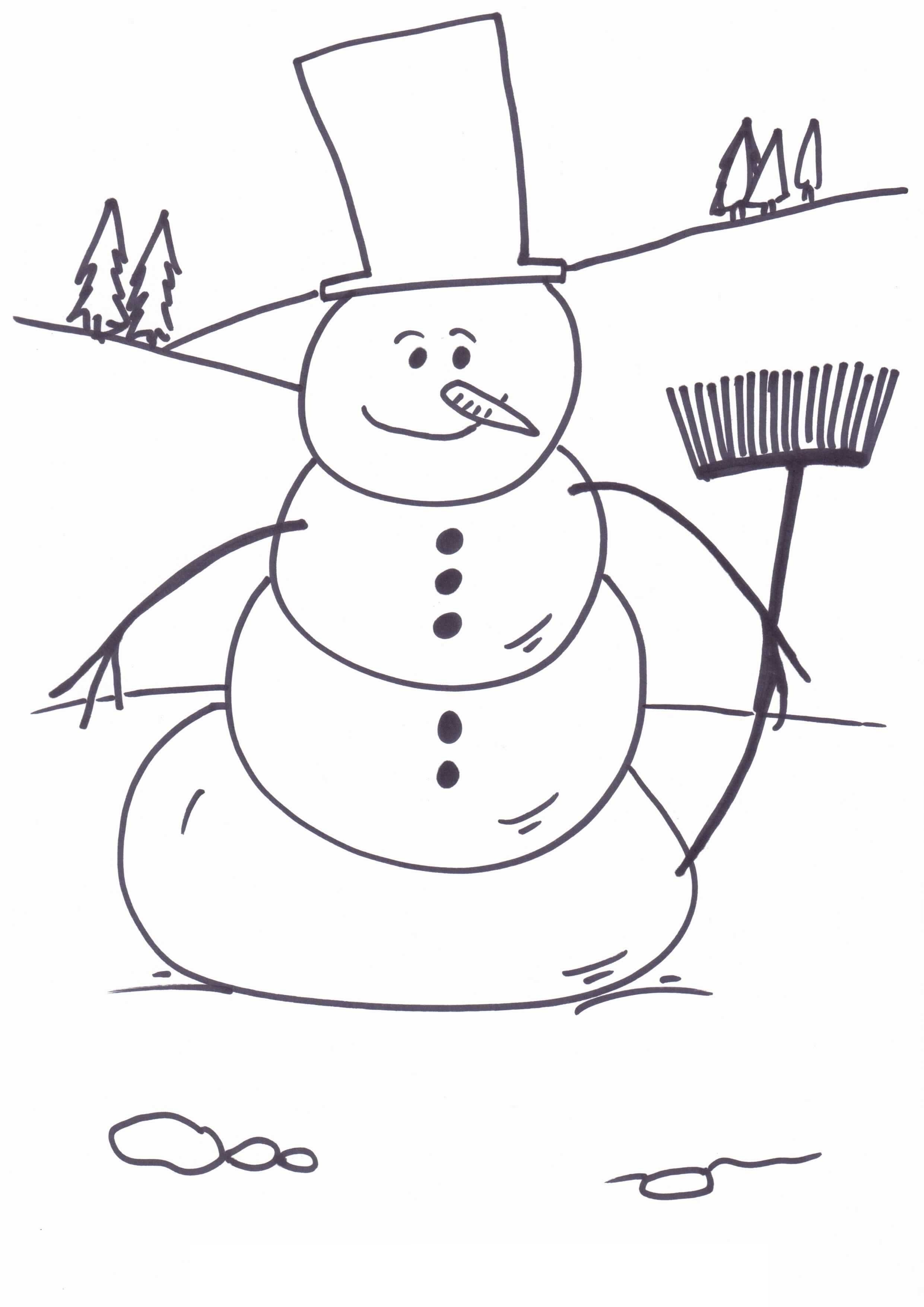 Free printable snowman coloring pages for kids