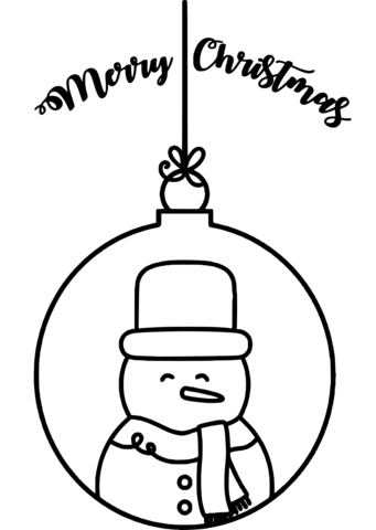 Christmas greeting with snowman coloring page free printable coloring pages