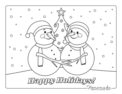 Best snowman coloring pages for kids adults