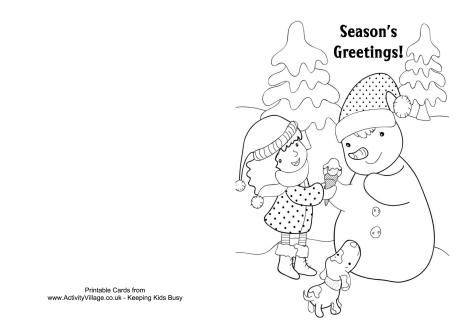 Christmas louring card