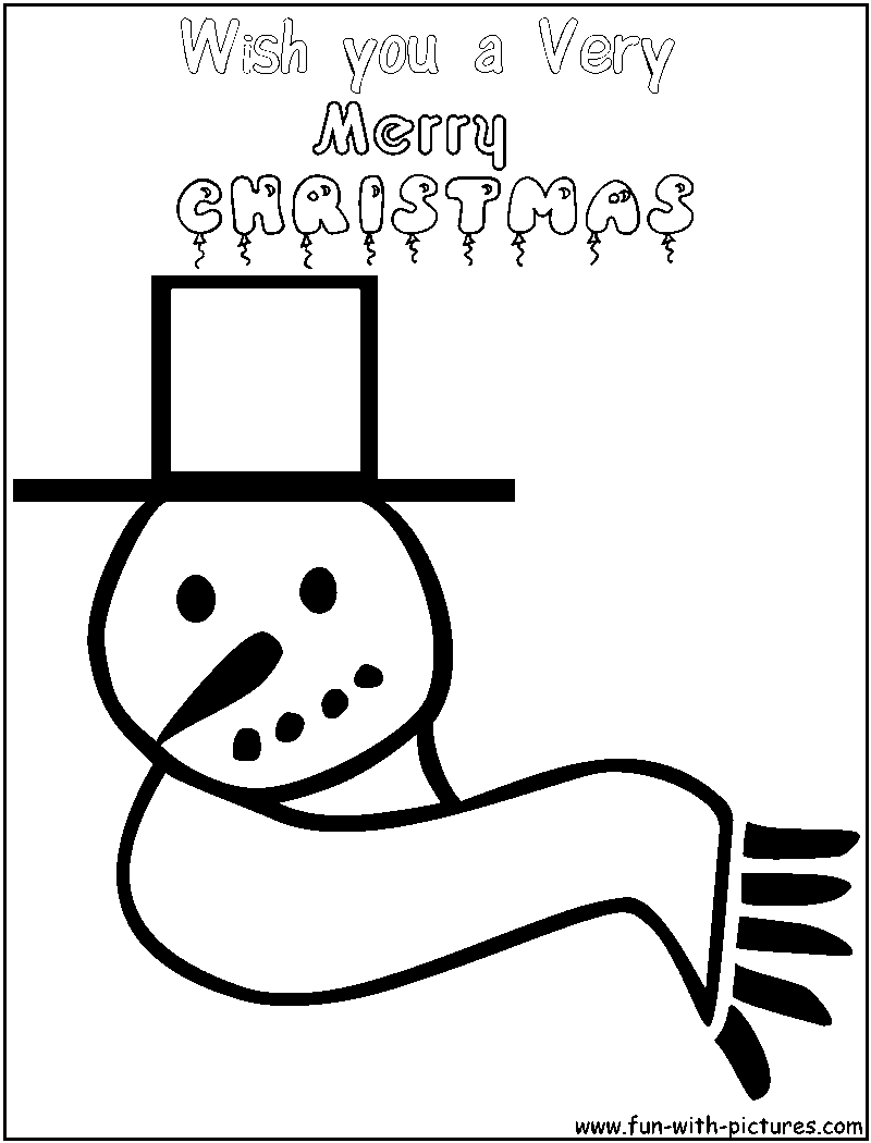 Snowman coloring pages