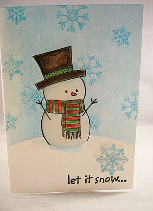 Snowman christmas cards