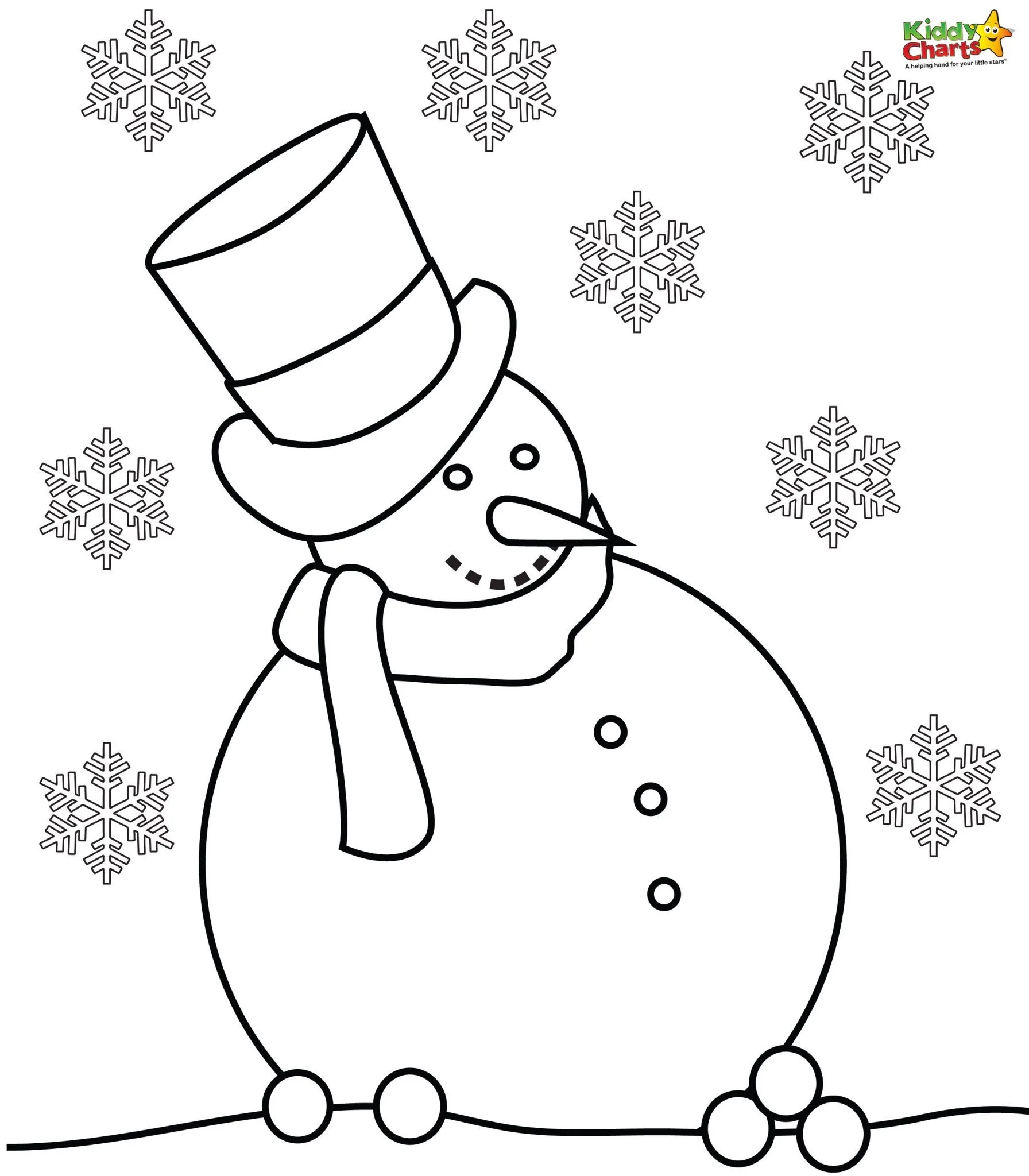 Snowman coloring pages