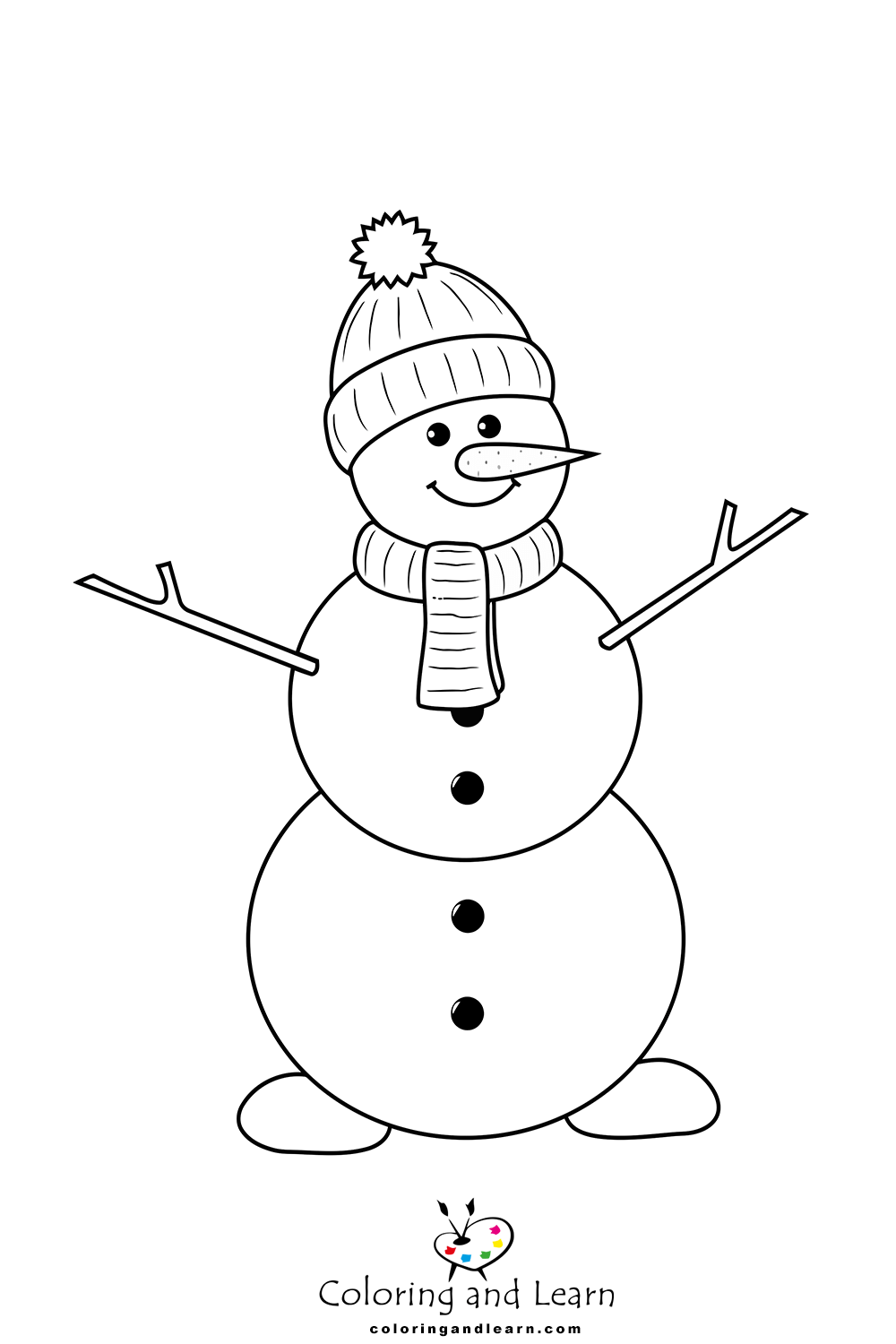 Snowman coloring pages