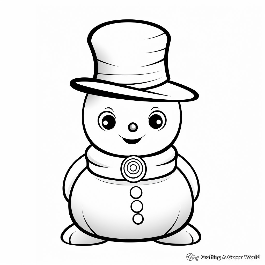 Snowman coloring pages