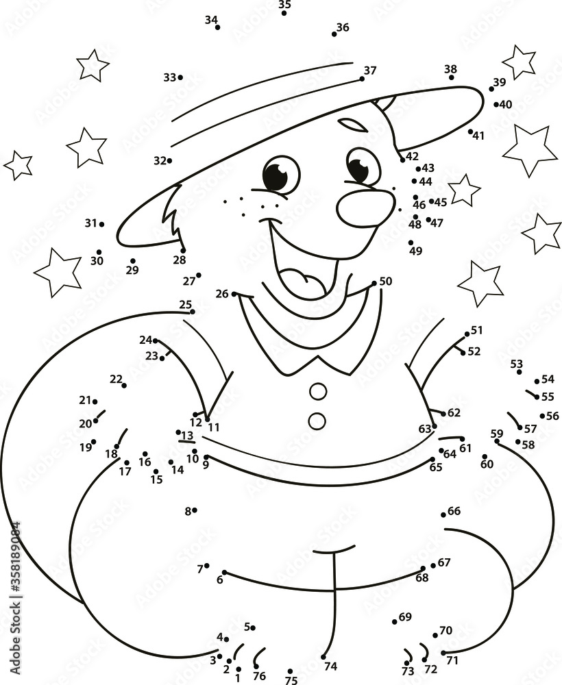 Connect the dots bear coloring page outline of the cartoon numbers game colorful vector illustration of educational dot to dot game for preschool children summer coloring book for kids vector