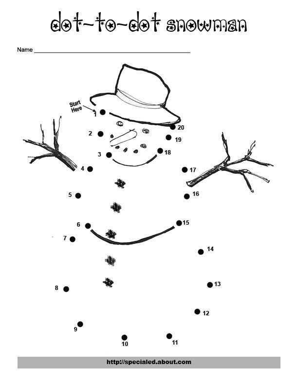 Counting dot to dot for christmas christmas worksheets dot to dot printables kids worksheets printables