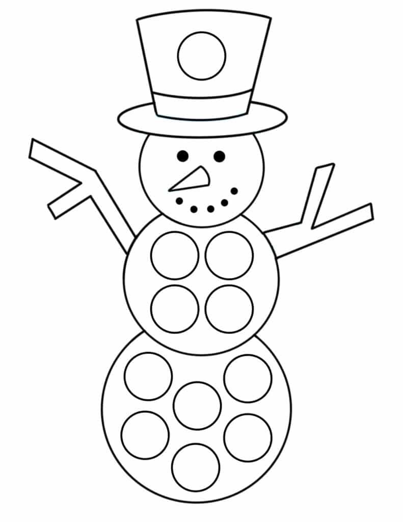 Free snowman worksheets for preschool â the hollydog blog