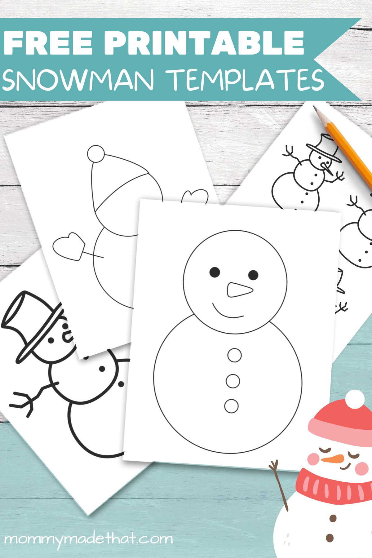 Free snowman template printables tons to choose from