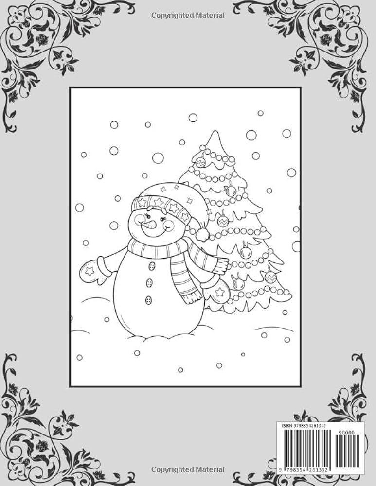 Christmas snowman coloring book for adult over christmas snowman coloring pages featuring fun easy beautiful christmas snowman designs for relaxation christmas snowman coloring book house sm book books