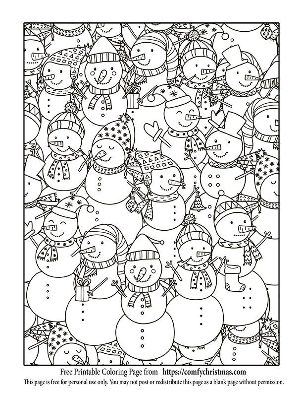 Free printable christmas coloring pages â fy christmas free christmas coloring pages printable christmas coloring pages snowman coloring pages