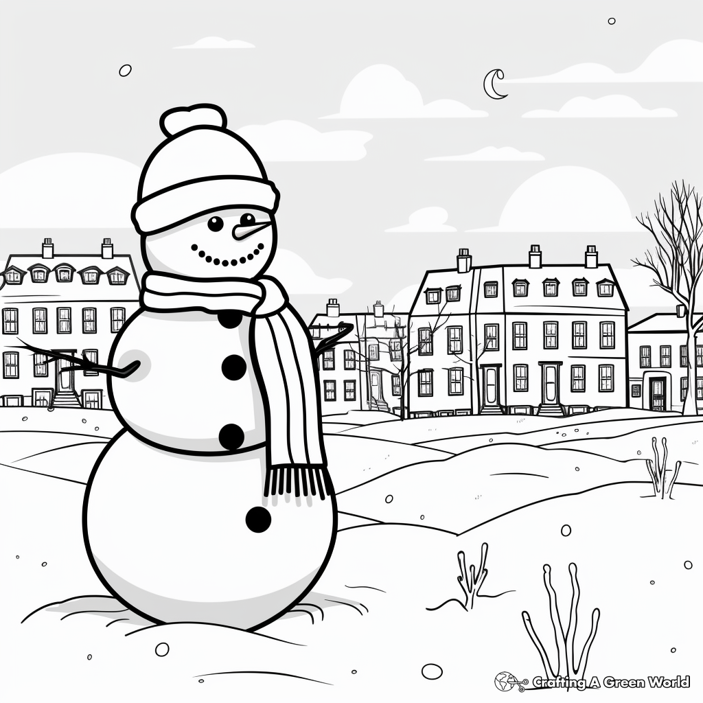 Snowman coloring pages