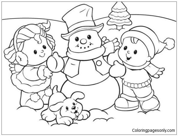 Snowman preschool coloring page this winter coloring page features a picture of snowman preâ coloring pages winter snowman coloring pages cool coloring pages