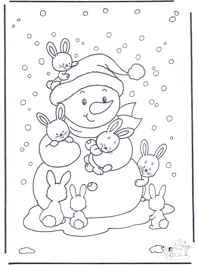 Free snowman coloring page crafts and worksheets for preschooltoddler and kindergarten