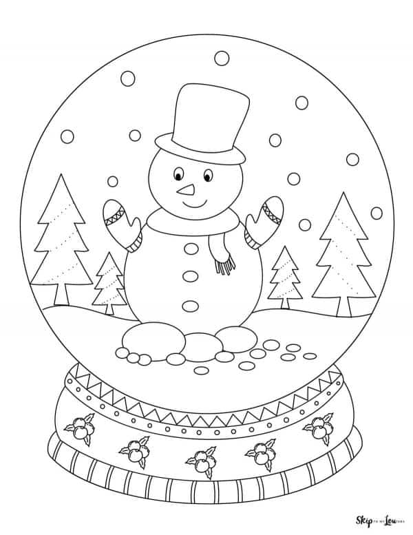 Snowman coloring pages skip to my lou