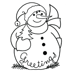 Top free printable snowman coloring pages online