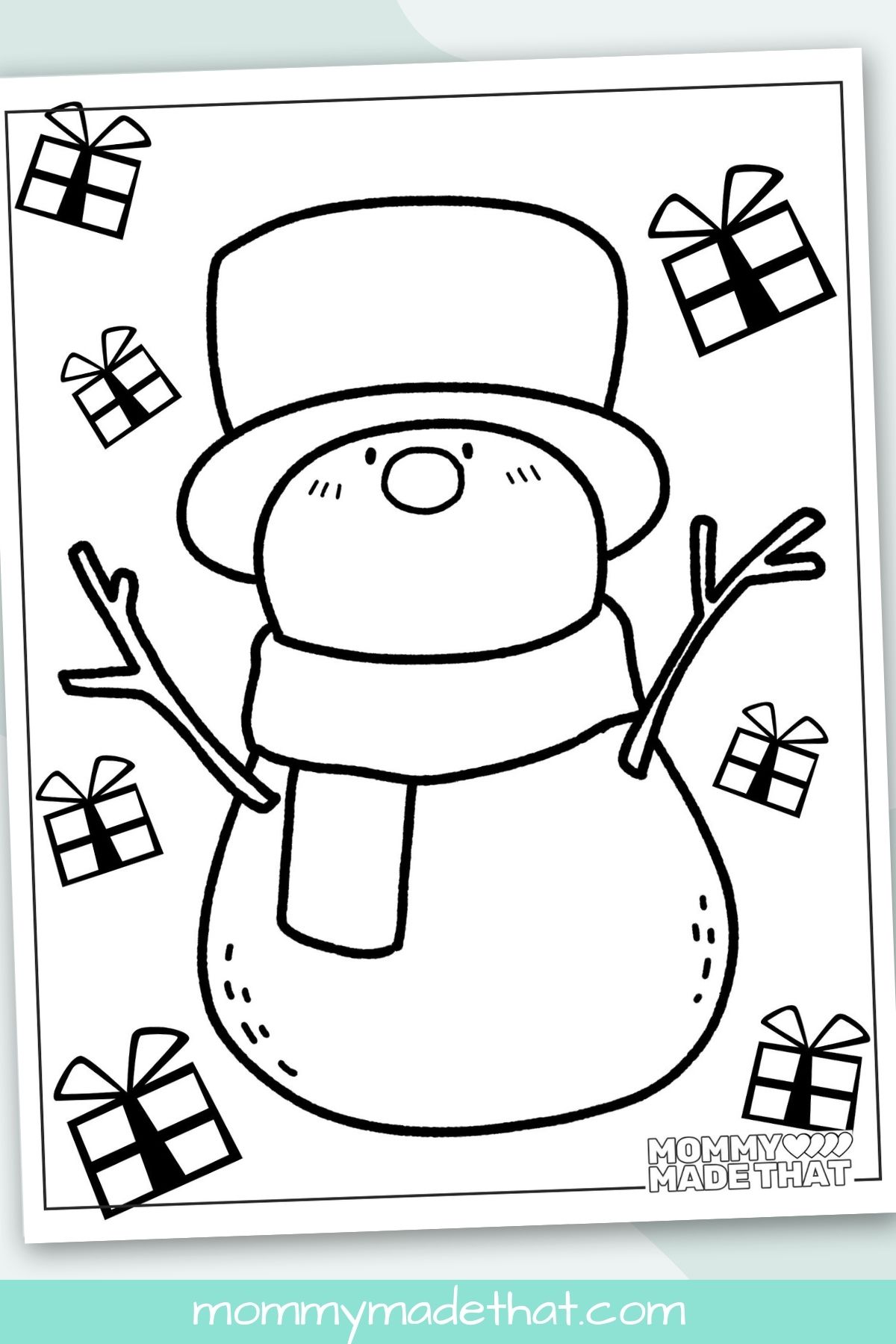 Snowman coloring pages lots of cute free printables