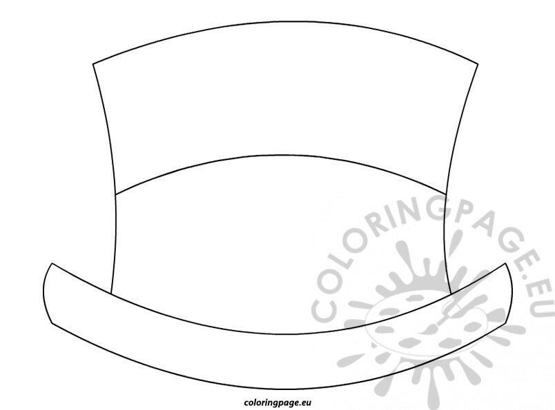 Snowman hat coloring page