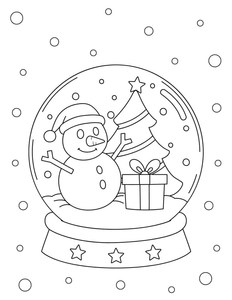 Free printable snowman coloring pages for kids