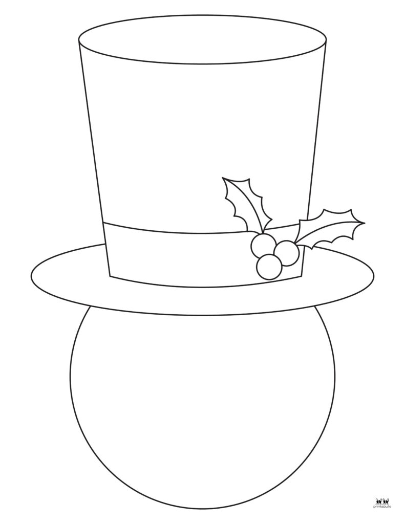 Snowman coloring pages templates