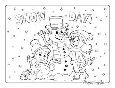 Best snowman coloring pages for kids adults