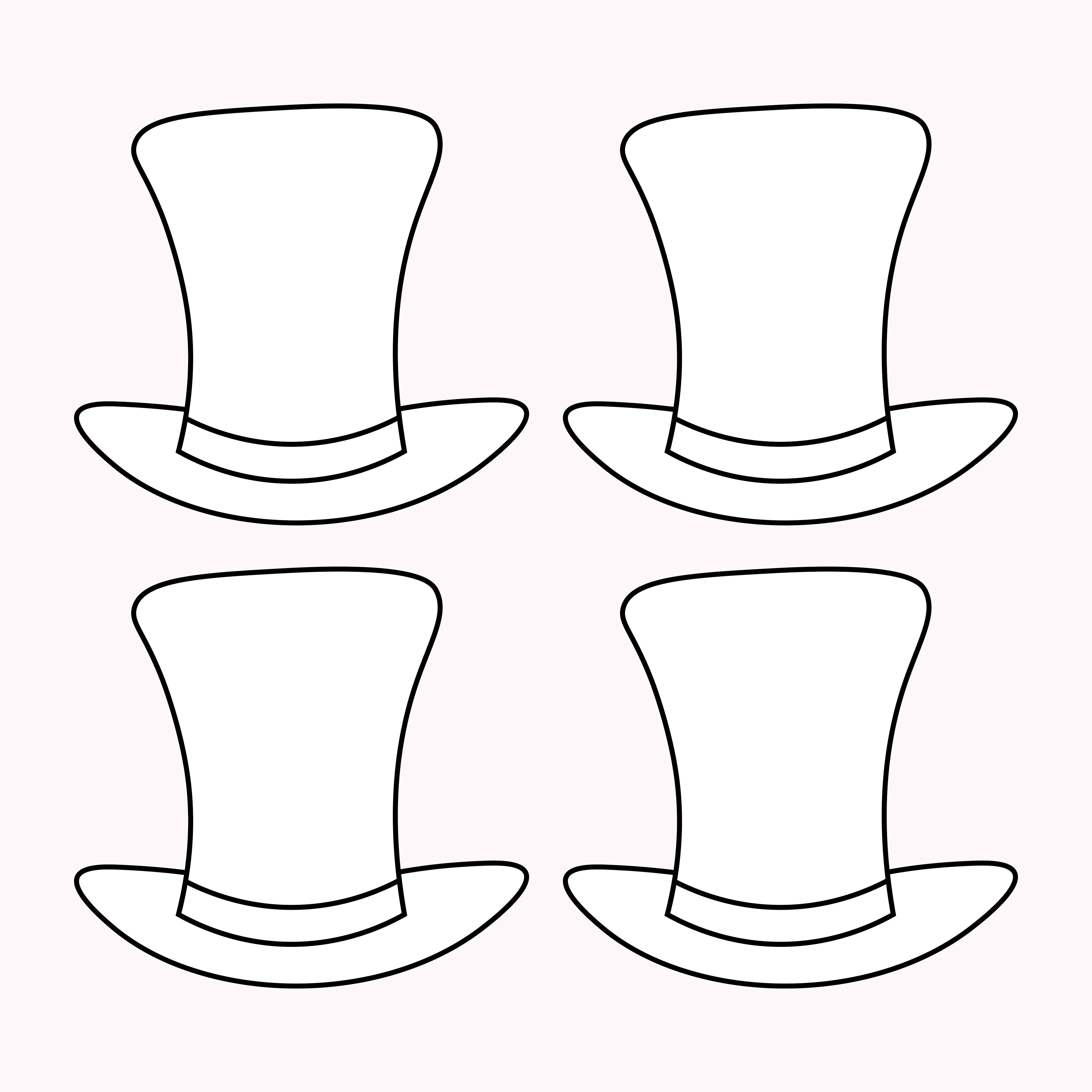 Best printable top hat snowman pdf for free at