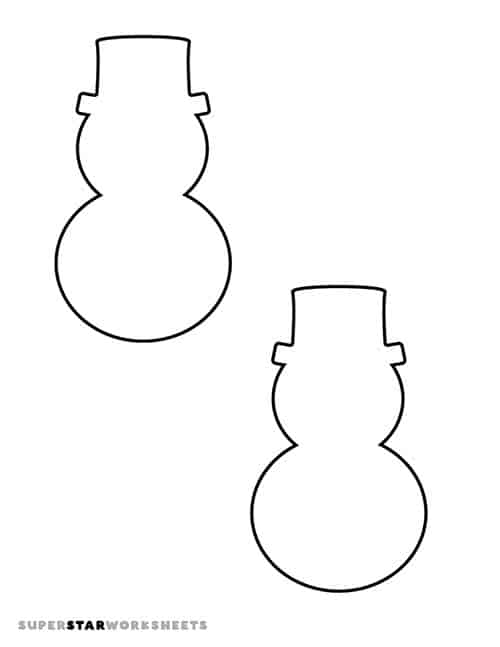 Snowman templates