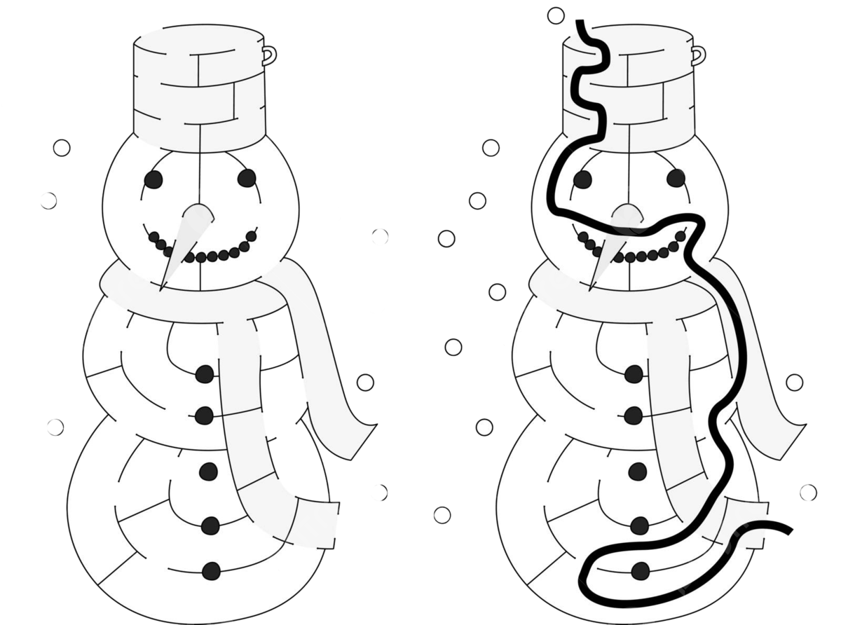 Snowman maze easy brain game snow vector easy brain game snow png and vector with transparent background for free download